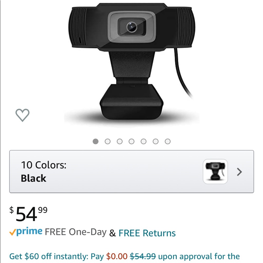1080P HD Webcam with Dual Microphones